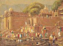 Banaras - 29, painting by Yashwant Shirwadkar, Oil on Canvas, 30 x 40 inches