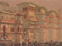 Banaras - 36, painting by Yashwant Shirwadkar, Oil on Canvas, 30 x 40 inches