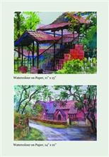 Call of the Hills, Brochure - Page - 12, Exhibition of paintings and sketches by Chitra Vaidya, at Jehangir Art Gallery, Mumabai