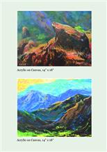 Call of the Hills, Brochure - Page - 14, Exhibition of paintings and sketches by Chitra Vaidya, at Jehangir Art Gallery, Mumabai