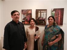 Chitra Vaidya with guests
