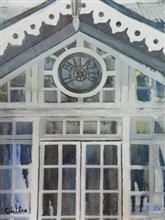 Heritage Hotel I, Panchgani, Panchgani, Painting by Chitra Vaidya, Mixed Media on Paper, 11  x  7.5 inches