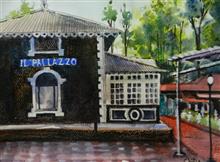 Heritage Hotel III, Panchgani, Painting by Chitra Vaidya, Mixed Media on Paper, 13.5 X 10  inches