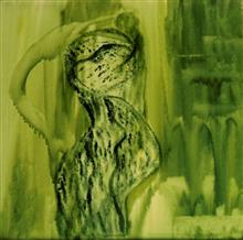 Attachment of Unknown, painting by Prakash Bal Joshi, Acrylic on Canvas, 24 x 24 inches 