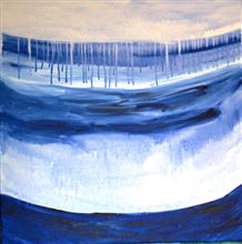 Dream of Death, painting by Prakash Bal Joshi, Acrylic on Canvas, 30 x 24 inches