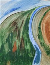 Life Beyond, painting by Prakash Bal Joshi, Acrylic on Canvas, 24 x 30 inches