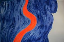 Womb of Ocean, painting by Prakash Bal Joshi, Oil On Canvas, 5 x 3 inches