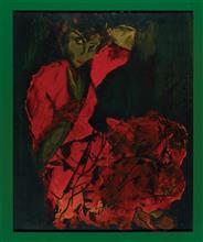 Sylvia - The Rag-picker, painting by Raqesh Vashisth, Acrylic on Canvas, 36 x 31.2 inches