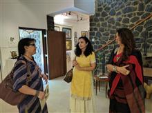(L to R) Janaki Anand, Rupal Buch, Amita Goswami at Indiaart Gallery, Pune