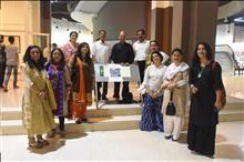 Group photo at the Emerging Artists show presented by Indiaart.com at Nehru Centre, Mumbai
