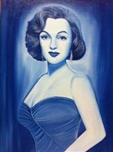 Marilyn Monroe, Painting by Urmila Nagle, Oil on canvas, 26 x 18 inches