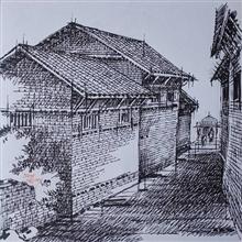 Untitled - 46, Painting by Natubhai Mistry, Ink on Paper, 12 x 12 inches