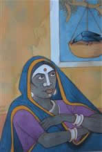 Untitled - 52, Painting by Natubhai Mistry, Watercolour on Paper, 14 x 10 inches