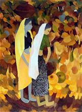 Untitled - 9, Painting by Shashikant Bane, Oil on Canvas, 40 x 30 inches