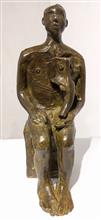 Boy with Ganesh mask, Sculpture by Tanmay Banerjee