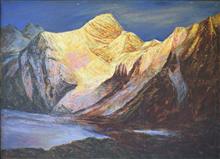 Himalaya collection - 13, Paintings by Kishor Randiwe, Oil on Canvas, 40 x 56 inches