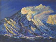 Himalaya collection - 14, Paintings by Kishor Randiwe, Oil on Canvas, 36 x 48 inches