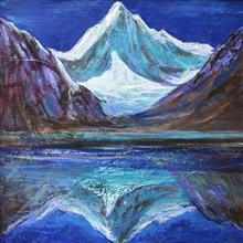 Himalaya collection - 17, Paintings by Kishor Randiwe, Oil on Canvas, 24 x 24 inches
