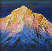 Himalaya collection - 21, Paintings by Kishor Randiwe, Oil on Canvas, 24 x 24 inches