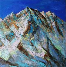 Himalaya collection - 3, Paintings by Kishor Randiwe, Oil on Canvas, 24 x 24 inches
