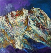 Himalaya collection - 4, Paintings by Kishor Randiwe, Oil on Canvas, 24 x 24 inches