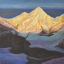 Himalaya collection - 8, Paintings by Kishor Randiwe, Oil on Canvas, 60 x 60 inches