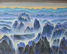 Himalaya collection - 9, Paintings by Kishor Randiwe, Oil on Canvas, 54 x 66 inches