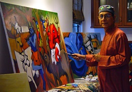 Artist Milon Mukherjee