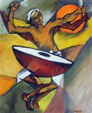 Nagara Baja, painting by Milon Mukherjee