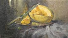Still Life, Painting by John Fernandes, Oil on Canvas, 14 x 18 inches
