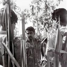 Mukti Bahini freedom fighters in their hideouts, East Pakistan, Photo by Prem Vaidya