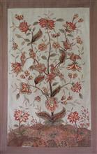 Tree of Life - 29, Painting by Praveena Mahicha, Natural Dyes on Cotton, 50 x 30 inches