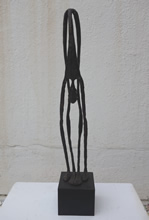 Yoga - 18, Sculpture by Bhushan Pathare, Brass, 23.5 x 4 x 4 inches