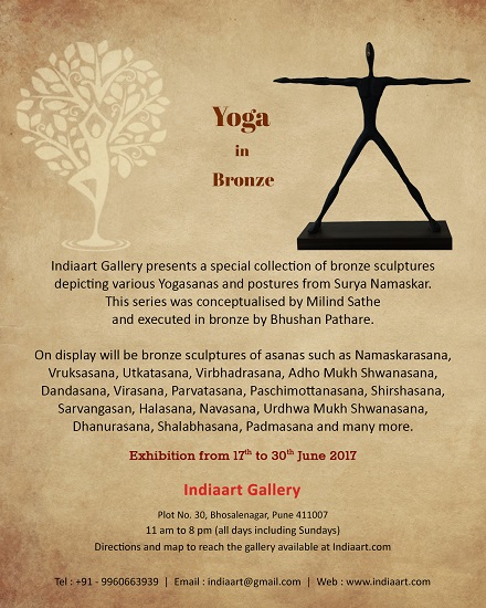 Yoga in Bronze at Indiaart Gallery, Pune