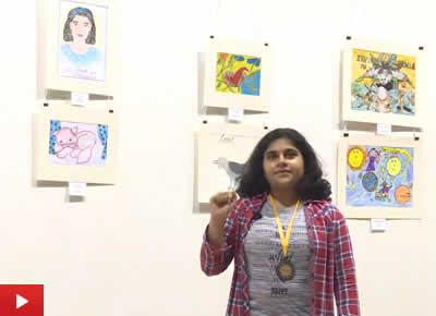 Abha Kanvinde from Mumbai talks about her painting