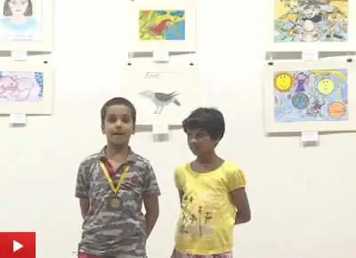Ojas Chincholi from Sevasadan School, Pune, talks about his painting