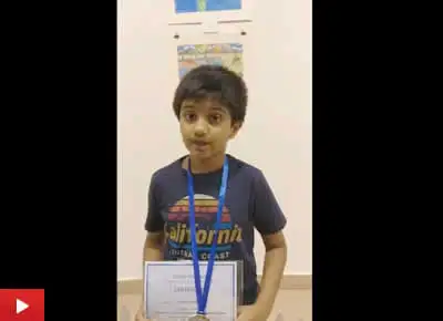 Aarav Kanekar talks about his silver medal winning painting