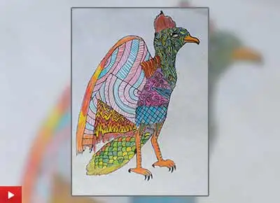 Neil Guar from Mumbai talks about his painting The Phoenix