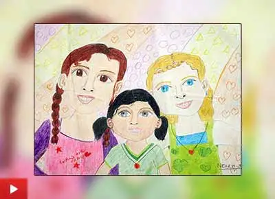 Neha Mary Jacob from Bangalore talks about her painting