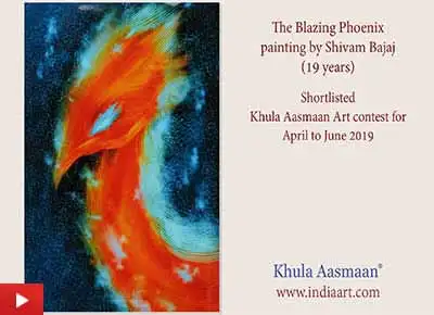 The Blazing Phoenix - Shivam Bajaj from Amritsar talks about his painting