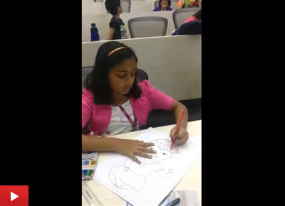 Art workshop for children at Infosys, Pune - Part 1
