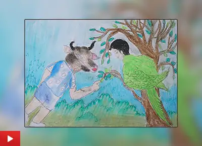 Conceptual painting video by Malati Ladkya Rinjad (class 11)
