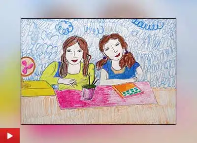 Child artist Vaishali talks about her painting of friends