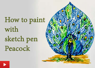 How to draw and paint with sketch pen