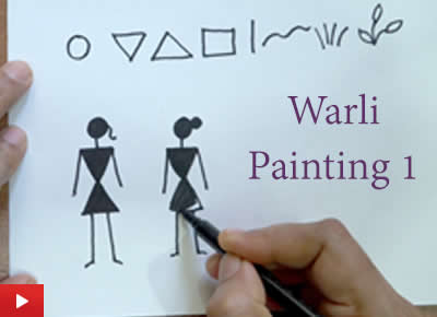 How to do Warli painting - 1