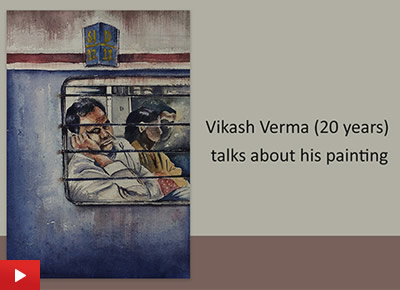 Vikash Verma talks about his painting of train journey