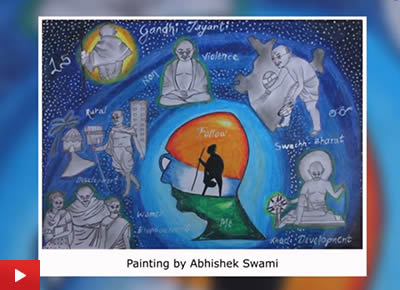 Life and ideas of Mahatma Gandhi - Abhishek Swami talks about his painting