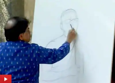 Portrait painting demonstration by Suhas Bahulkar : Part 1
