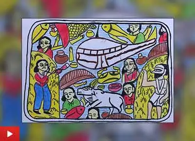 Unity in Diversity, painting by Rajeshwari Mandal (12 years)