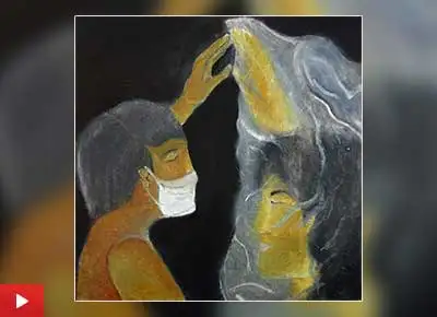 Isolation, lockdown painting by Akashnil Borah (14 years)